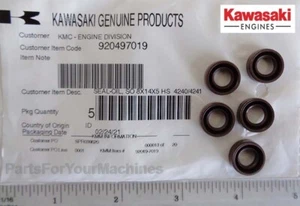 (5) GOVERNOR SHAFT SEALS, 8X14X5, KAWASAKI FR651V  FR691V  FS481V  FS600V, 11D15 - Picture 1 of 1