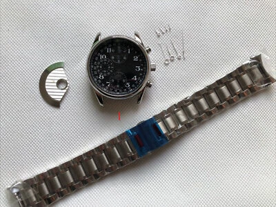 Caja de reloj de acero inoxidable de 40 mm con correa para Longines Master Collection 7751 Foto 1 de 4