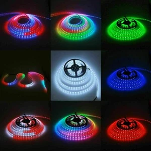 12V 5M 150/300 LED Strip Light 30/M 60/M 5050 WS2811 RGB Dream Color Multicolor - Picture 1 of 30