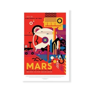 Impression Sur Toile Sur Papier Affiche Ou Cadre JPL MARS - Imagen 1 de 2