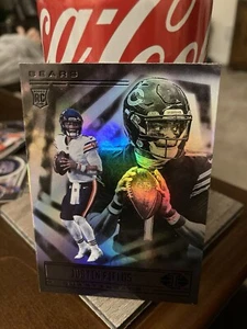 Justin Fields RARE 😎Black FOIL Rookie RC 2021 Illusions Card 62 Nice Card - Picture 1 of 4