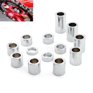 ID 3/4" OD 1-1/8" Wheel Axle Spacer Kit For Harley Touring Dyna Softail Chopper - Picture 1 of 8