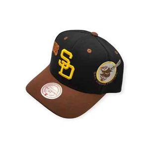Mitchell & Ness San Diego Padres MLB Overbite Pro Cooperstown Men's Snapback Hat - Picture 1 of 12