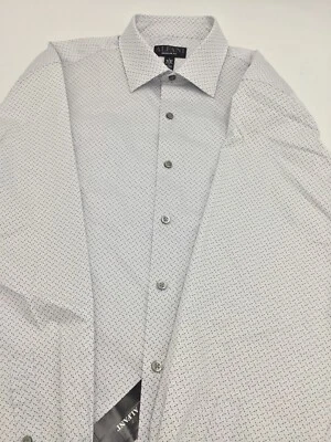 Camisa de vestir ALFANI Regular Fit manga larga para hombre, gris claro, M 15-15,5, 32-33 Foto 1 de 2