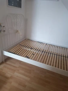 bett 140x200 weiß mit matratze gebraucht - Bild 1 von 2