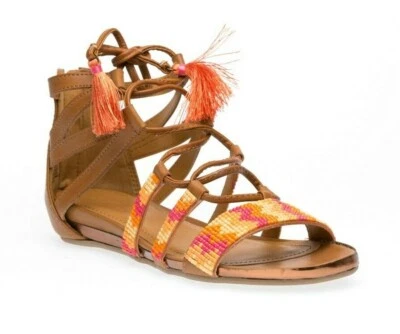 Sandalia Gladiador Kenneth Cole REACTION Lost Look 2 Tostada Talla 6.5 M EE. UU. 545126 Foto 1 de 4