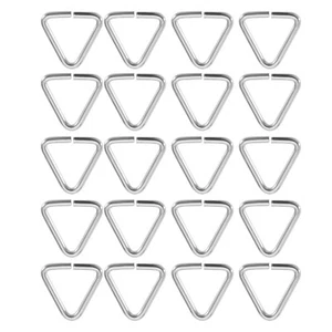 20x Sink Stopper Triangle Buckle Drain Plug Chain Triangles Hook for Wash Basins - Picture 1 of 5