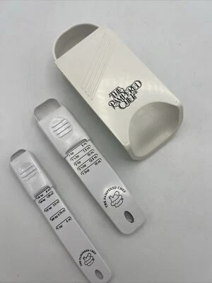 VTG Chicken Pampered Chef Adjustable Measuring Cup and Spoons Set of 3 Rare READ - Image 1 of 4
