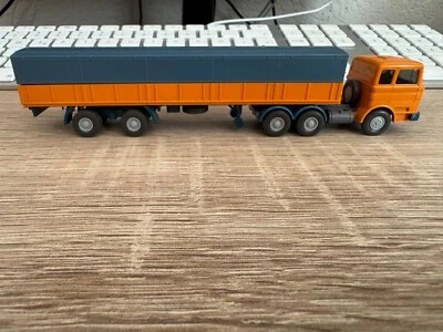 Wiking Mercedes 1620 Camion Pianale 1:87 Buone Condizioni - Immagine 1 di 4