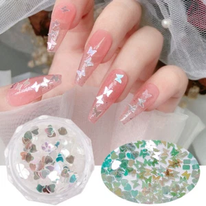 Nail Art Thin Sequins Reflective Nail Sequins Nail Decoration Sequins DIY New^^ - Picture 1 of 18