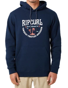 Sudadera con capucha Rip Curl Les Esta en azul marino oscuro para hombre - Imagen 1 de 4