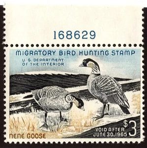 EDSROOM-15010 RW31 1964 3 $ Hawaiian Nene Gänse P#SINGLE NEVER HINGED CV 100 $ - Bild 1 von 2