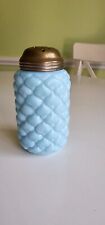 EAPG Victorian Glass Sugar Shaker Opaque Blue Cone No200 Fostoria