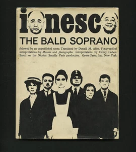 1965 Eugene Ionesco THE BALD SOPRANO Massin Avant-Garde typography Book Design - Picture 1 of 9