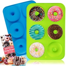 SILICONE CIAMBELLA DONUT MUFFIN Sapone Stampo Ghiaccio Vassoio Da Forno Stampo Cake Pan Maker