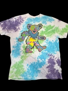 Liquid Blue Herren Größe Large Batik Grateful Dead Dancing Bear T-Shirt - Bild 1 von 6