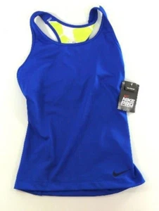 Nuevo con etiquetas Camiseta Tankini de Compresión Nike Pro Capa Base Dri Fit Talla XS Azul Espalda Corredora - Imagen 1 de 7