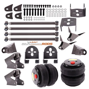 Weld On 4 Link Suspension Kit w/ 2500 Air spring Bag & Triangulated Frame Mounts - Picture 1 of 12