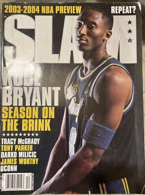 Slam Magazine December 2003 NBA Los Angeles Lakers Kobe Bryant w Poster No Label - Image 1 of 3