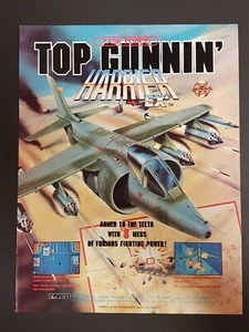 Grupo de trabajo Top Gunnin' Harrier EX Sega Genesis anuncio impreso arte original 8,5x11 - Imagen 1 de 1
