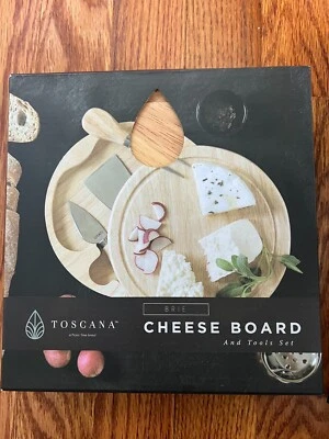 НОВАЯ сырная доска и набор инструментов Toscana Brie — 7 дюймов  - Изображение 1 из 2