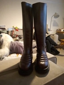 Womens.Size 4 Brown Faux Leather EGO - Picture 1 of 18