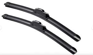 Fits: 2007-2011 Jeep Compass 22"-20" -2PCS Wiper Blades, Bracketless J-Hook - Picture 1 of 8