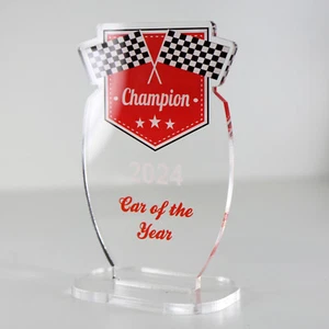 PREMIO TROFEO COLOR ACRÍLICO DISEÑADO A MEDIDA PARA MODELOS DE COCHES DE AUTOMOCIÓN - Imagen 1 de 4