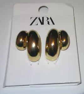 Zara Ohrringe goldfarben Double Teardrop (SA19) - Bild 1 von 2
