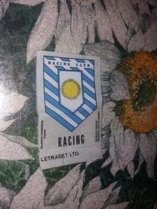 1 SCUDETTO TRASFERIBILE sticker nuovo new 1968-69 CALCIATORI PANINI RACING - Bild 1 von 2