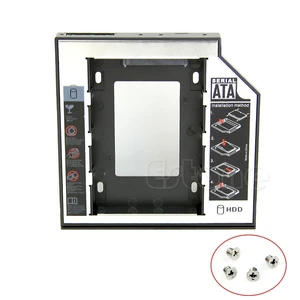 Universal SATA 2nd SSD HDD Hard Drive Caddy For 12.7mm CD DVD-ROM Optical Bay - Picture 1 of 9