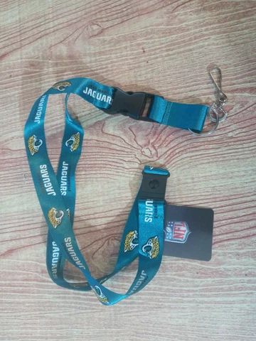 NFL Jacksonville Jaguars Football Team Lanyard and Key Ring NWT! Cover