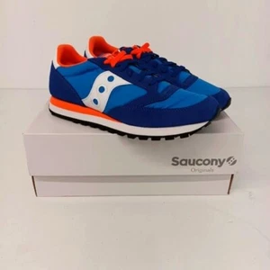 Saucony Men's Jazz Original Low Top Sneakers - Blue and Orange - US11 - Picture 1 of 14