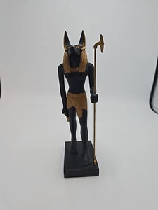 Veronese Vintage Art Deco Anubis Golden Statue 9"x 3.5"x 2" - Picture 1 of 7