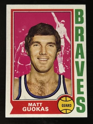 1974-75 Topps #117 Matt Guokas Buffalo Braves EX-MT - Image 1 of 2