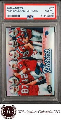 2010 Etopps #37 New England Patriots PSA 8 - Image 1 of 2
