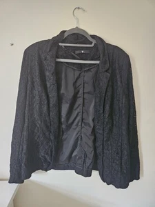 Very, Black Lace Blazer, Size 18 - Picture 1 of 2