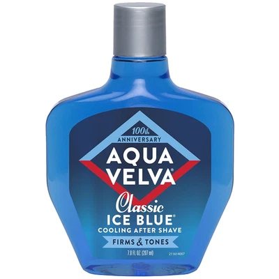 Aqua Velva After Shave, Classic Ice Blue, Soothes, Cools, and Refreshes Skin, 7 - Image 1 of 4