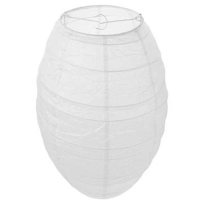  Paper Lantern Lampshade: Foldable Oval Paper Lampshade Hanging Lantern Lamp - Image 1 of 4