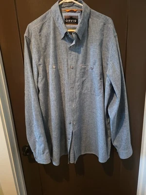 Orvis Sz Xl Active Fit Fishing Hiking Outdoor Shirt Everyday Wear - Image 1 of 4