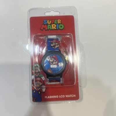 Nuevo reloj digital Nintendo Super Mario Bros con reloj LCD intermitente para niños  Foto 1 de 4