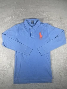 VTG Polo Ralph Lauren Big Pony Long Sleeve Polo Cotton Casual Boys size L(16/18) - Picture 1 of 7
