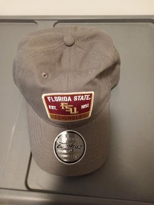 Zephyr Florida State Adjustable Snapback Baseball Cap Hat Grey - Image 1 of 4