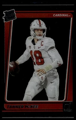 2023 Panini Chronicles Draft Picks #48 Tanner McKee Clearly Donruss - Image 1 of 2