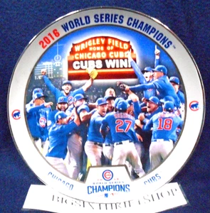 2016 World Series Champions Chicago Cubs Commemorative Plate Bradford Exchange - Picture 1 of 2