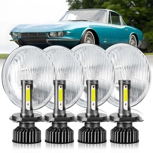 5.75" 5-3/4"LED Headlights Conversion Kit Hi&Low Beam for Chevy Impala El Camino - Foto 1 di 21