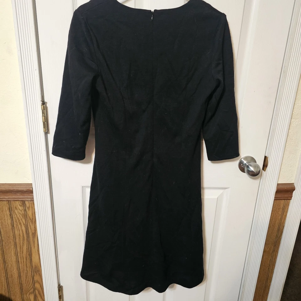 Vestido KAY UNGER Negro 100% Lana Forrado Mujer 8 Gótico Bruja Clásico Dinero Antiguo De Colección Foto 1 de 4