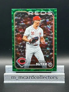 Brent Suter 2024 Topps Update Series #US78 Green Crackle Foilboard /499 Reds - Picture 1 of 2