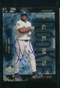 2000 Black Diamond Edition Gems Tony Mota #111 signed autograph /1000