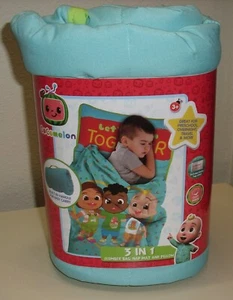 Cocomelon 3 In 1 - Slumber Bag, Nap Mat & Pillow New ~ Toddler Kids 21 x 46" - Picture 1 of 3